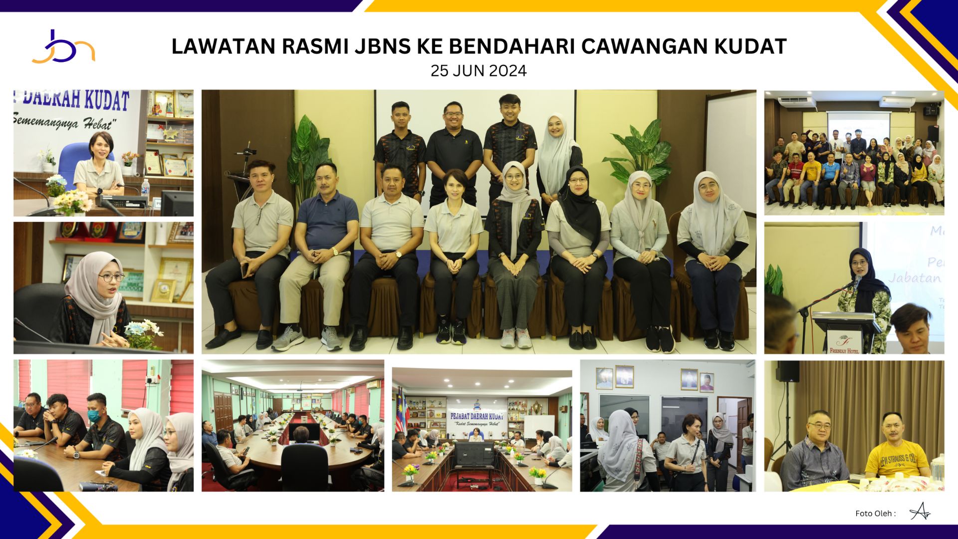 Lawatan Rasmi JBNS ke Bendahari Cawangan Kudat
